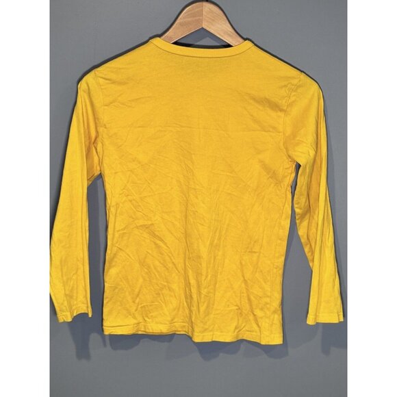 Set Of 4 Boys Place Long Sleeve Tops Size L 10-12 Cotton Yellow & White Graphic - Picture 2 of 15
